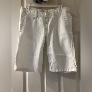 abercrombie & fitch women’s white cotton shorts